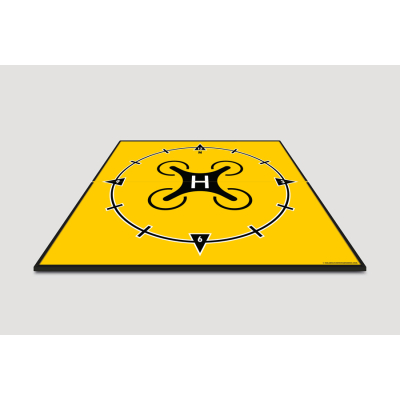 Drone landing pad - Navigation Clock Direction - With Rubber Bumper