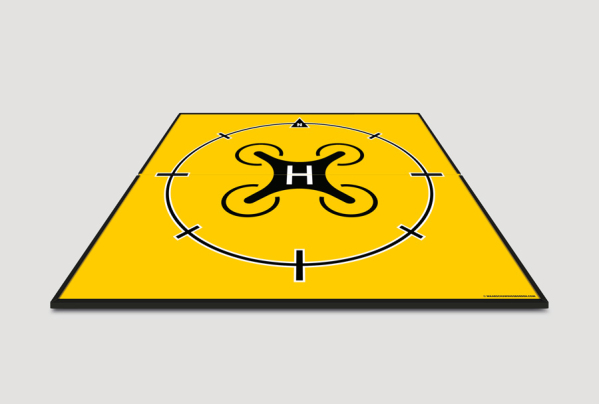 Drone landing pad - Navigation Wind Direction - With Rubber Bumper