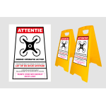 Waarschuwingsbord: Dronebord Full Color - Gepersonaliseerd (NL) AL VANAF 2 STUKS!!