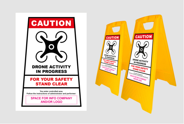 Warning Sign: Drone sign Full Colour - Personalised (UK)  FROM 2 PIECES ONWARDS!!