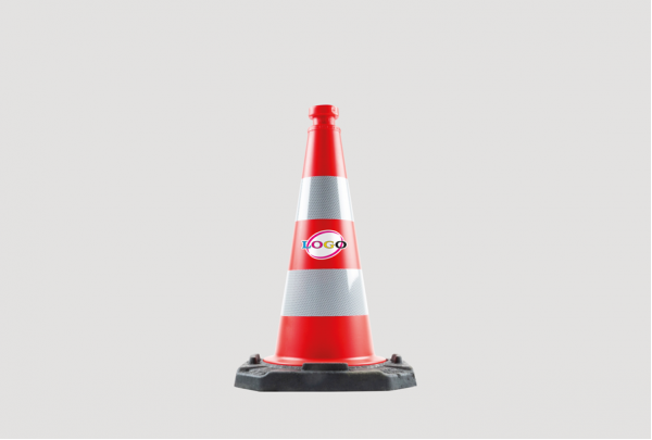 Professionele verkeerskegel 50 cm/3 kg - Gepersonaliseerd (Logo/beeld Full Colour)