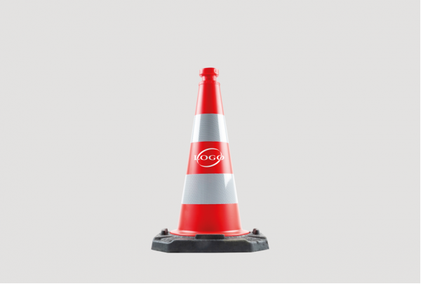 Professionele verkeerskegel 50 cm/ 3 kg - Gepersonaliseerd (Logo/beeld 1 kleur)