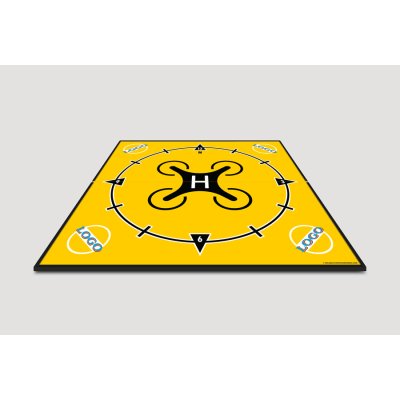 Drone landingsplatform – Navigatie Klokrichting – Gepersonaliseerd - Met Rubber Bumper