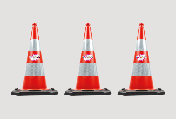 Professionele verkeerskegel 75 cm/5,5 kg - Gepersonaliseerd (Logo/beeld Full Colour) Minimale afname 3 stuks